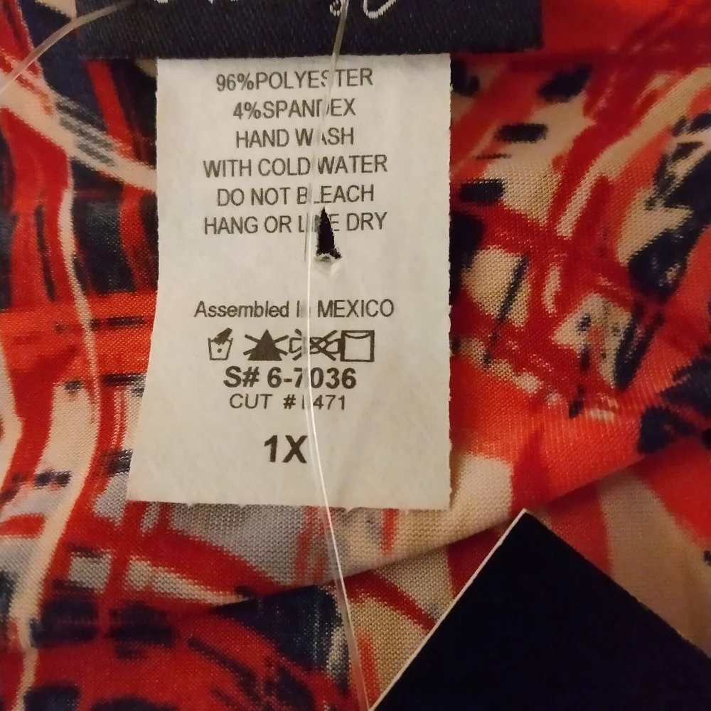 Ashley J Woman jacket with sleeveless insert. Size 1X.  NWOT. - Picture 3 of 4